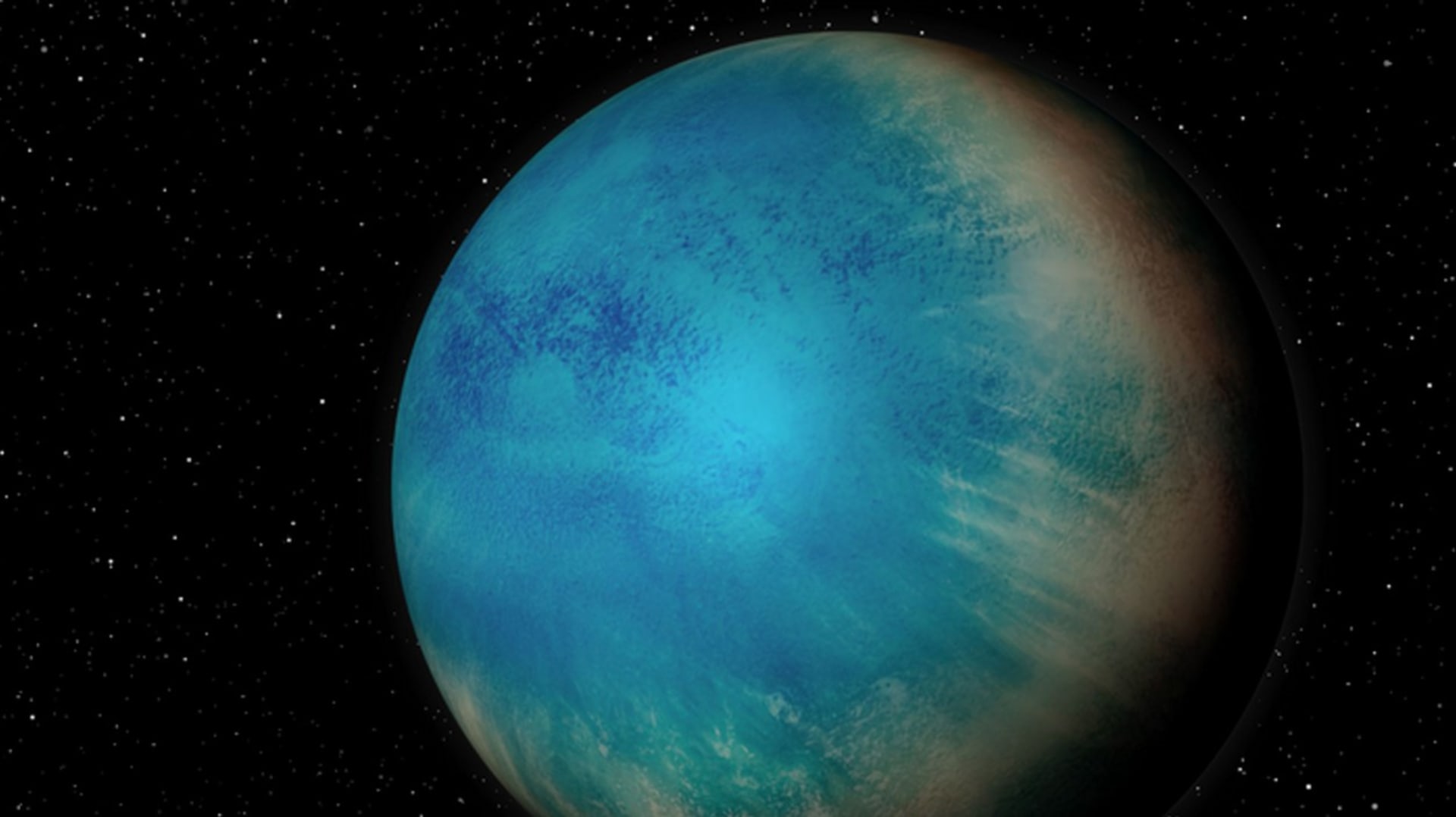 Vizualizace planety TOI-1452 b