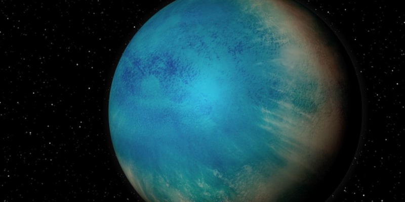 Vizualizace planety TOI-1452 b