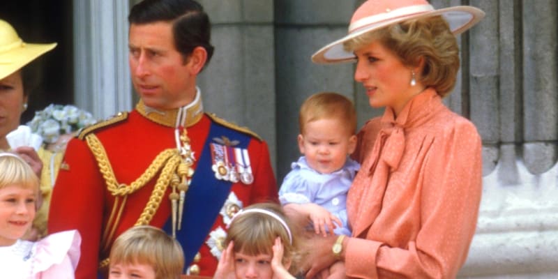 Princezna Diana a princ Charles v roce 1985