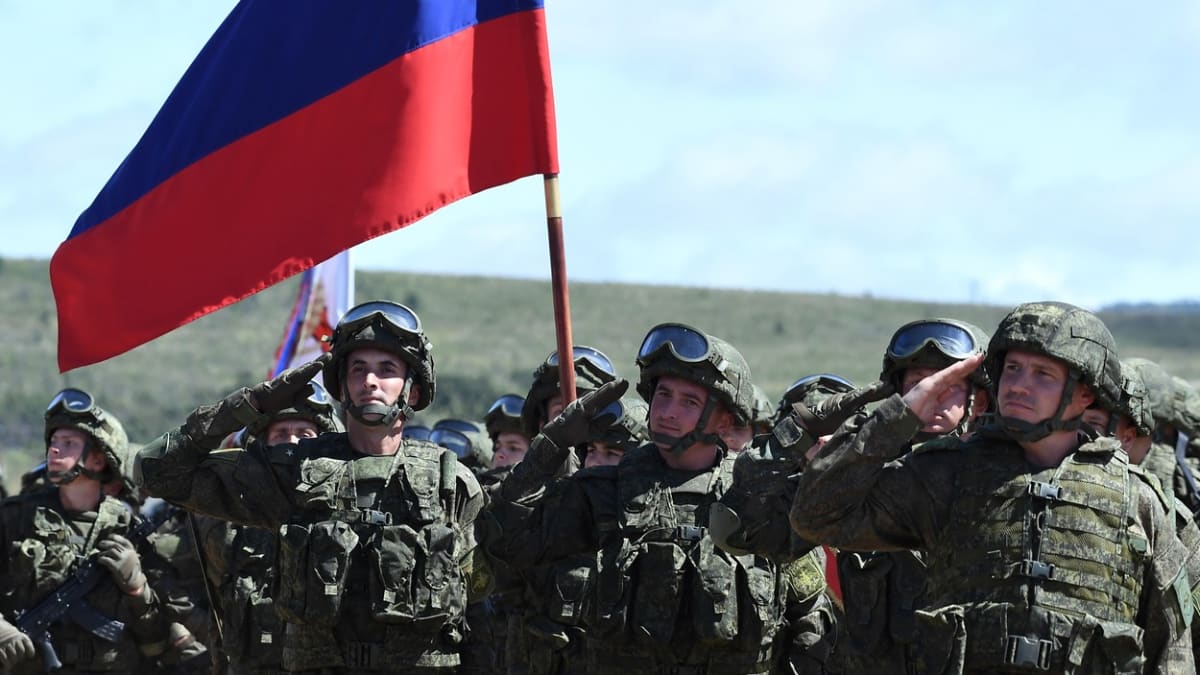 Ruští vojáci na cvičení na východě Ruska