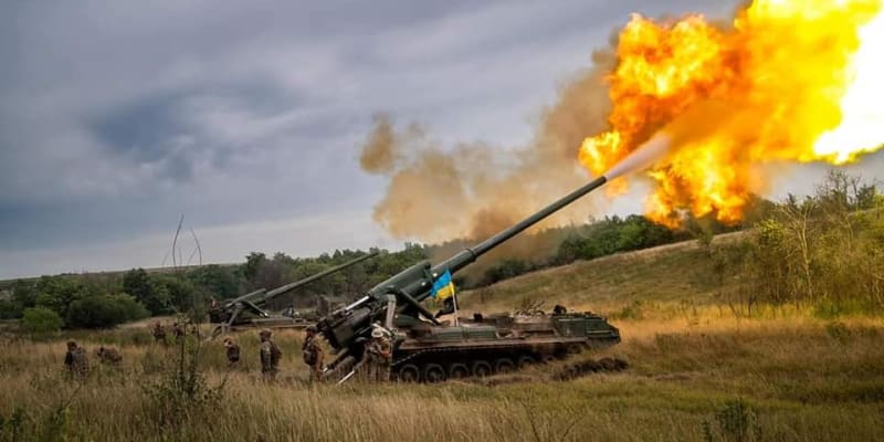 Ukrajinci ostřelují ruské pozice.