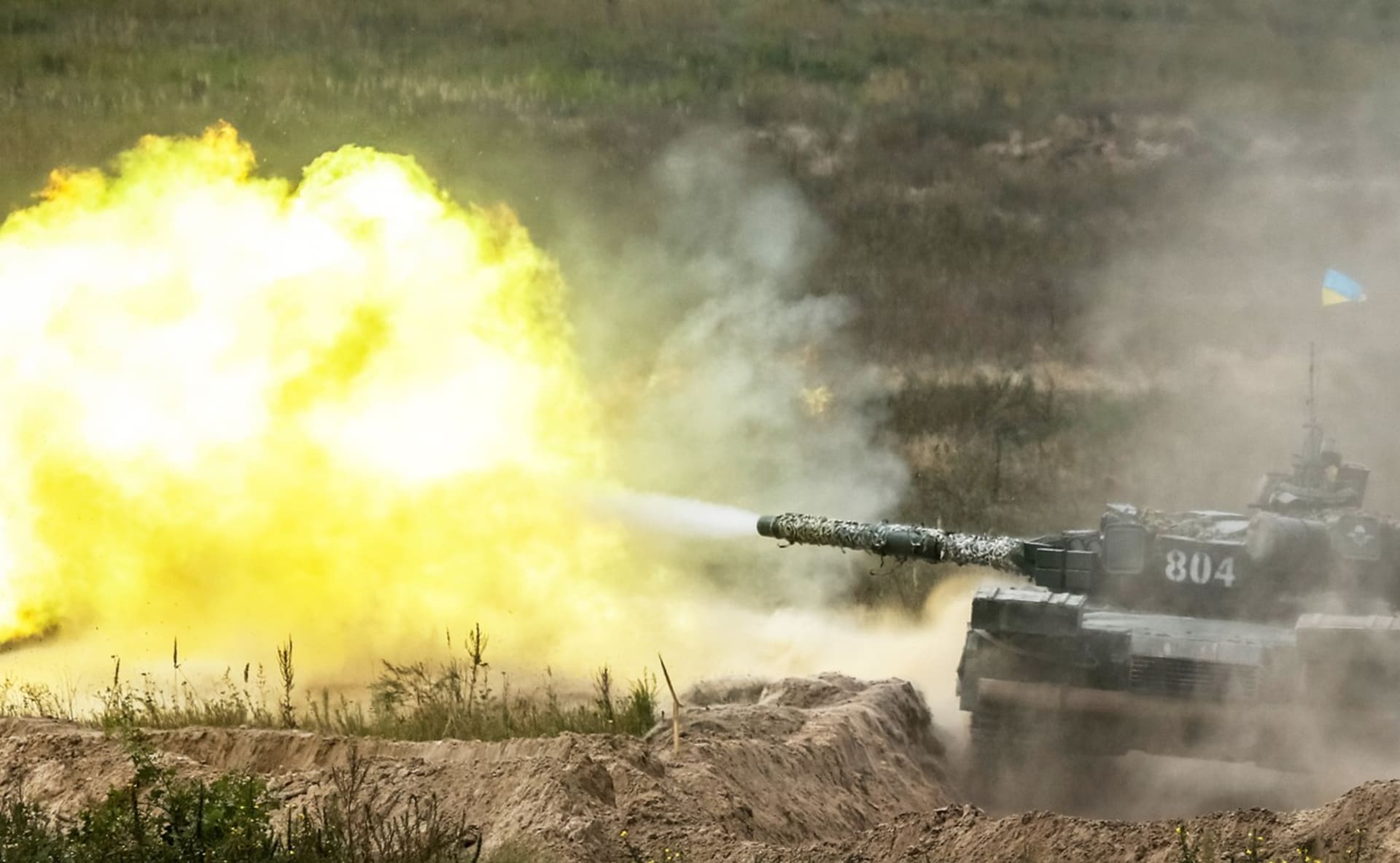 Ukrajinský tank T-64 (Ilustrační foto)