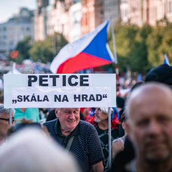 Demonstrace proti vládě Petra Fialy (ODS) na Václavském náměstí (3. září 2022)