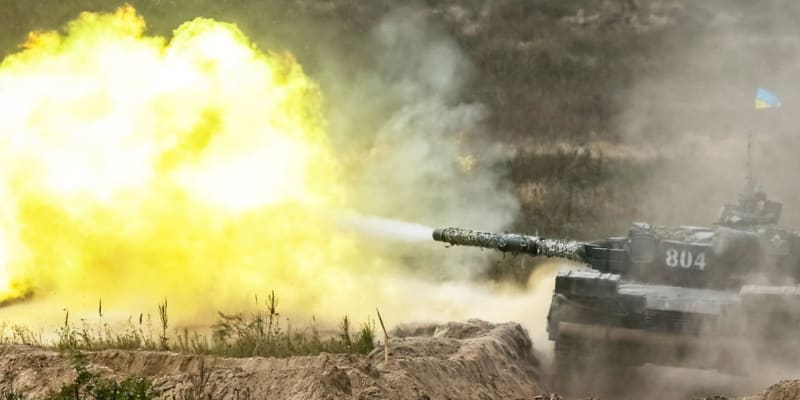 Ukrajinský tank T-64 (Ilustrační foto)