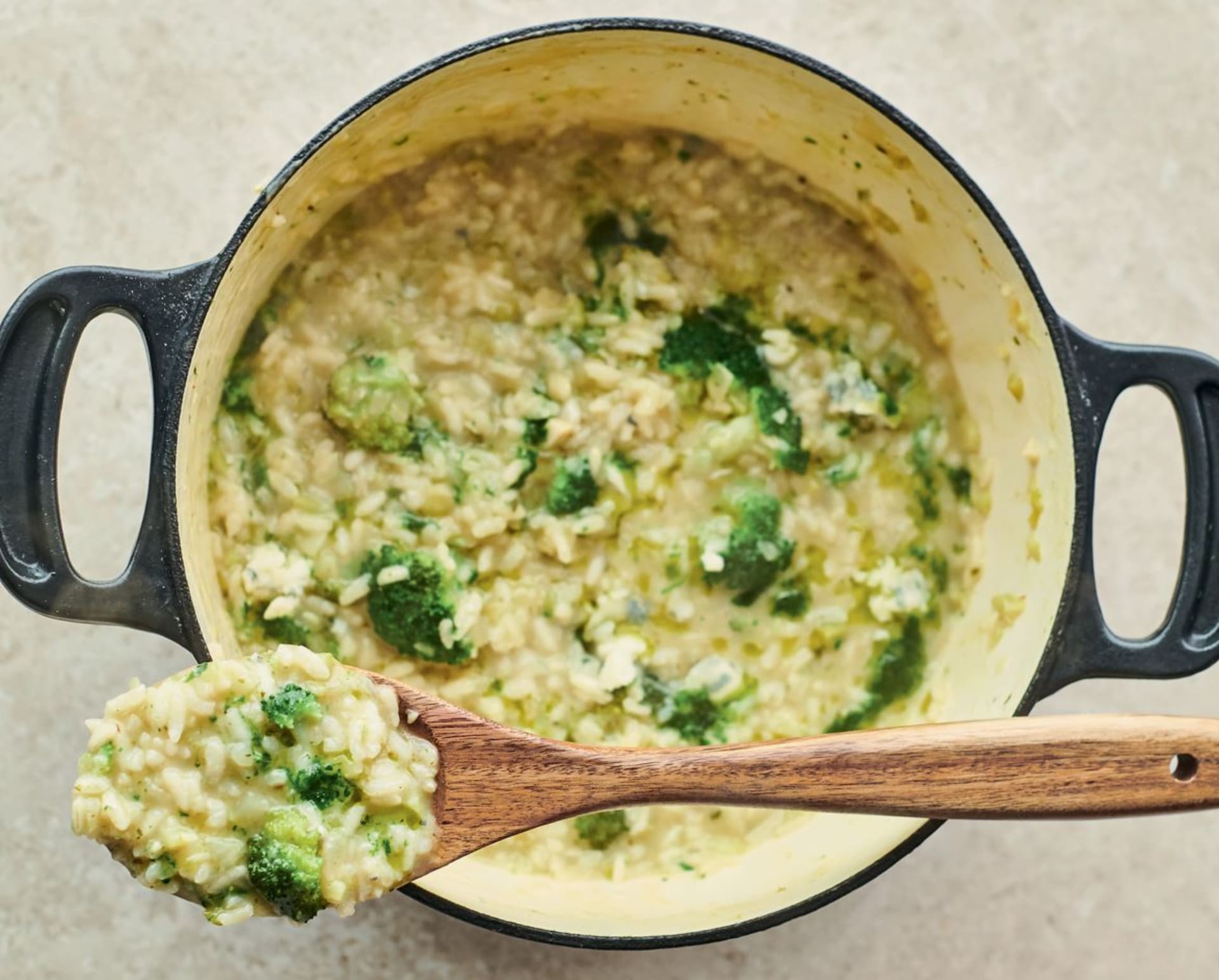 Krémové brokolicové rizoto s gorgonzolou podle Jamieho Olivera 2