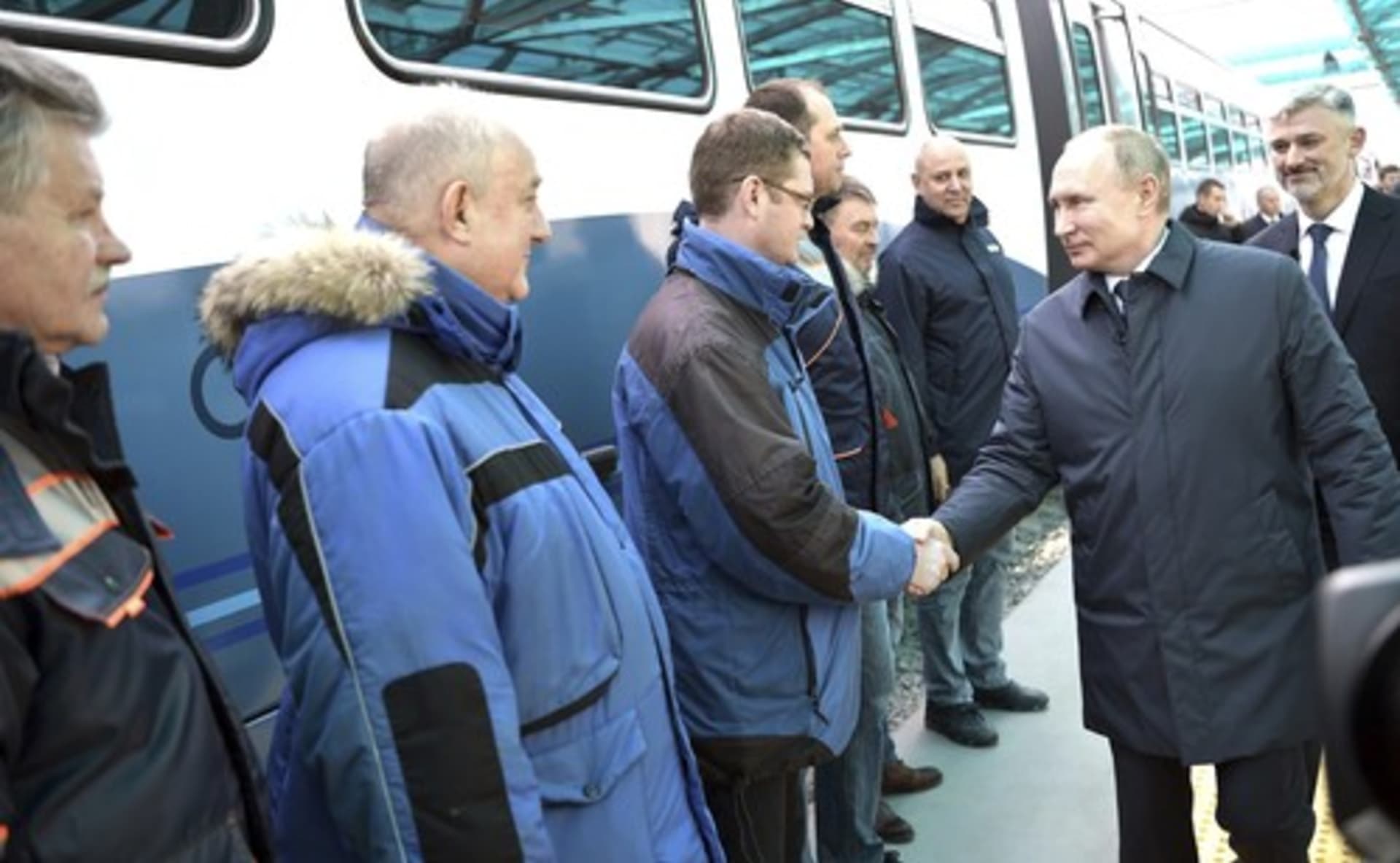 Vladimir Putin během slavnostního otevírání Krymského mostu