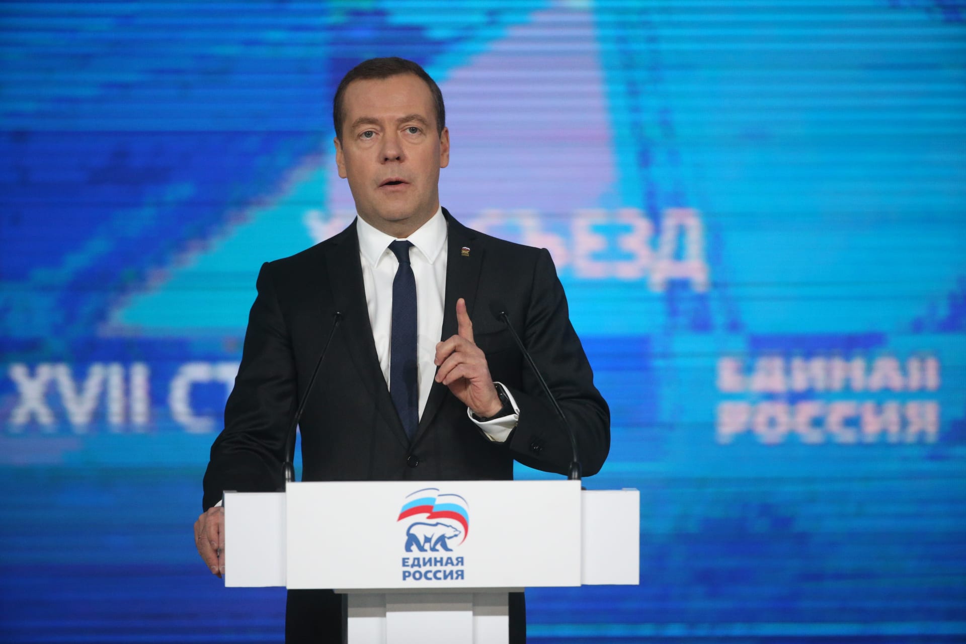 Místopředseda ruské bezpečnostní rady a bývalý prezident Dmitrij Medveděv