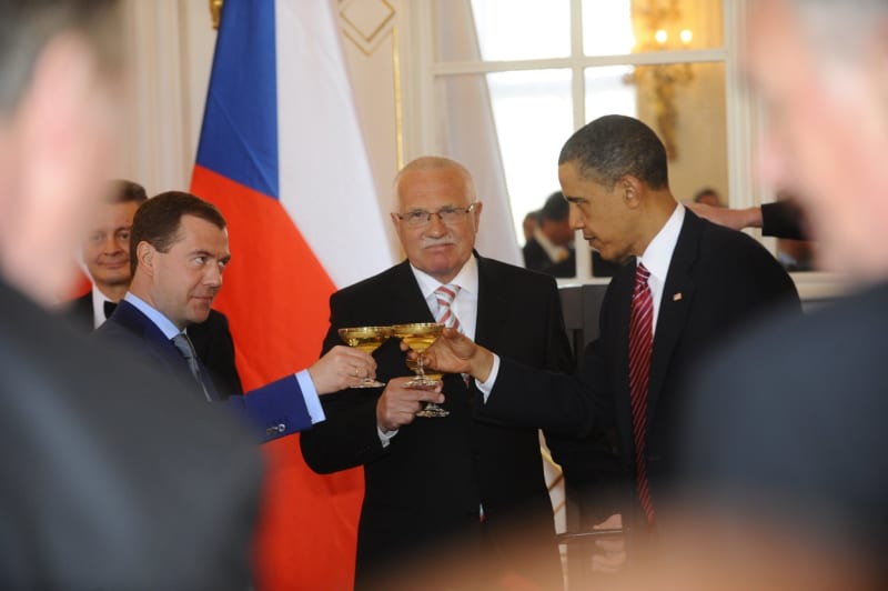 Ceremoniál podpisu smluv START mezi Spojenými státy americkými a Ruskou federací. (2010)