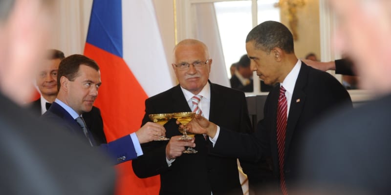 Ceremoniál podpisu smluv START mezi Spojenými státy americkými a Ruskou federací. (2010)
