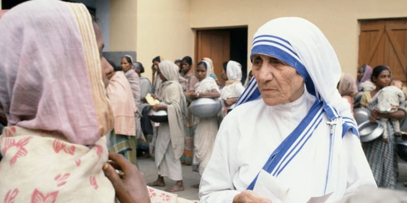 Matka Tereza v indické Kalkatě (1979)