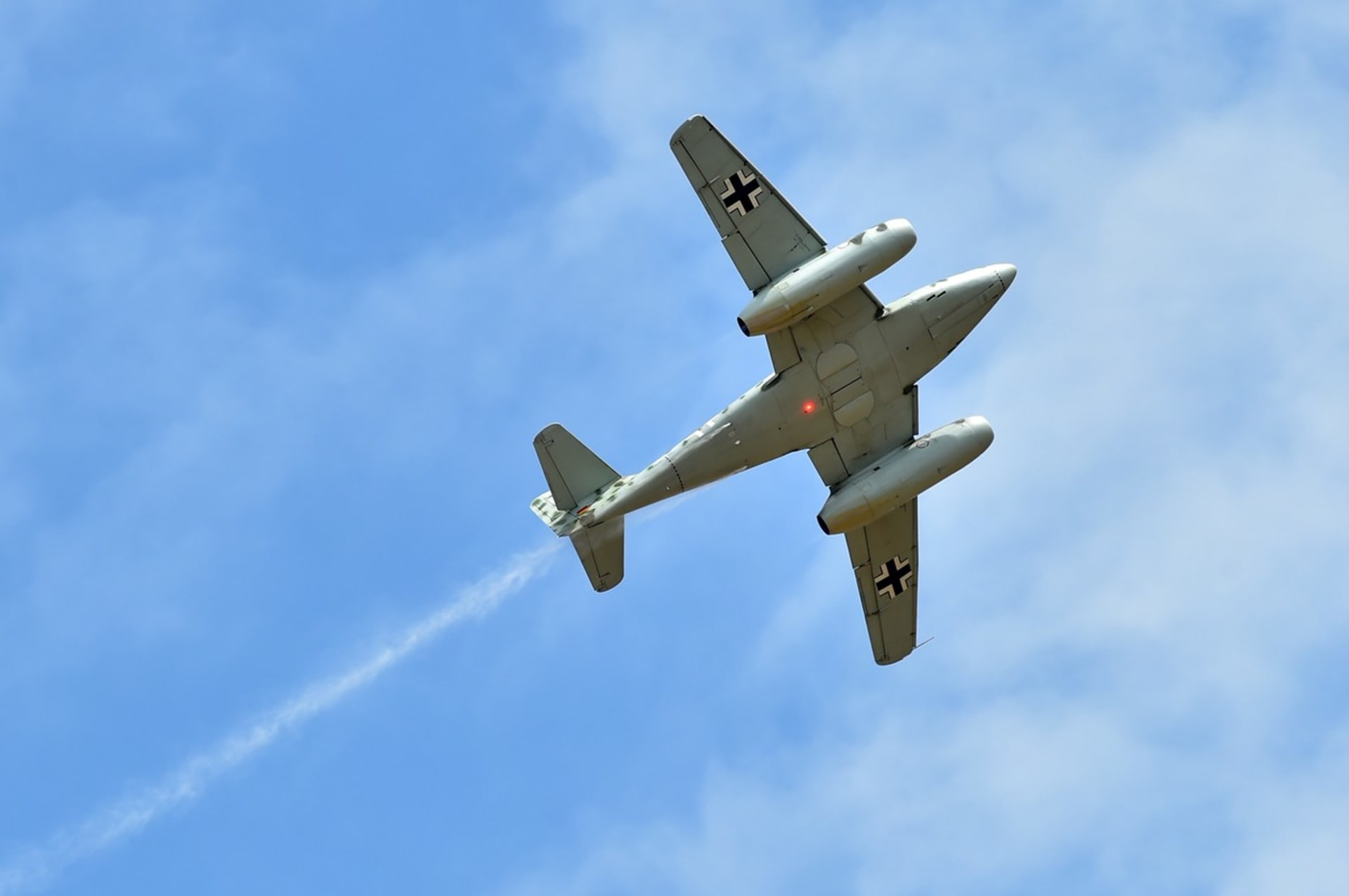 Messerschmitt Me 262 na leteckém dnu v Chebu