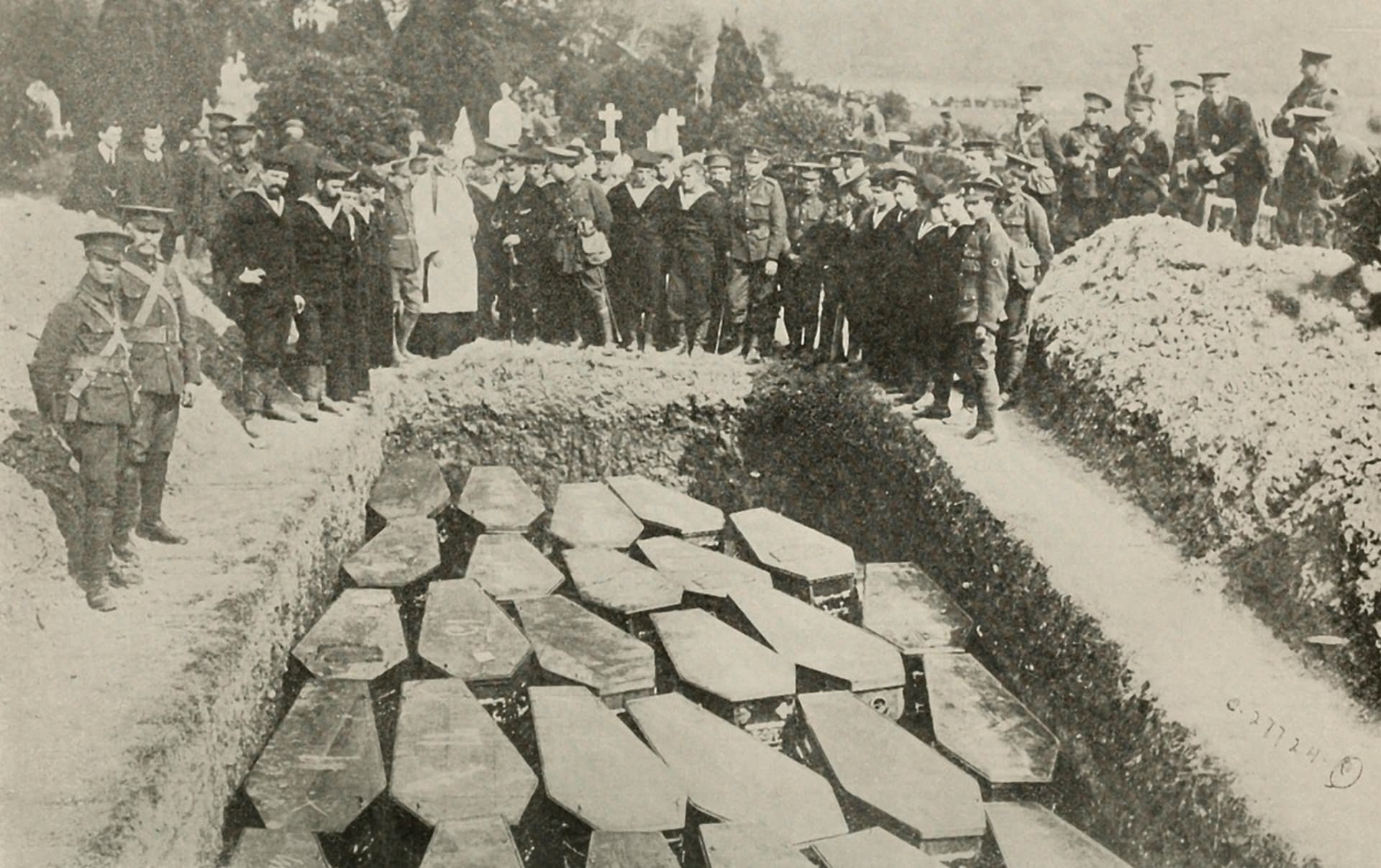 Pohřeb některých obětí Lusitanie
