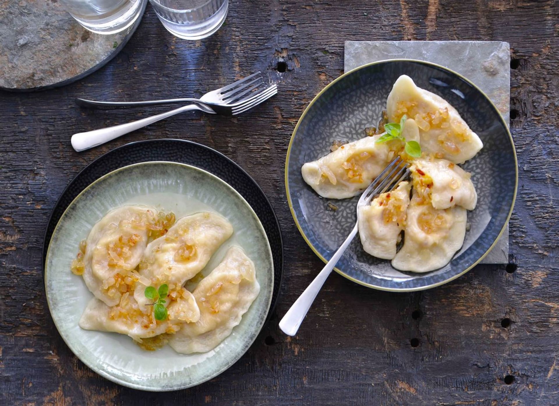 Pierogi – polské pirožky s bramborovou náplní