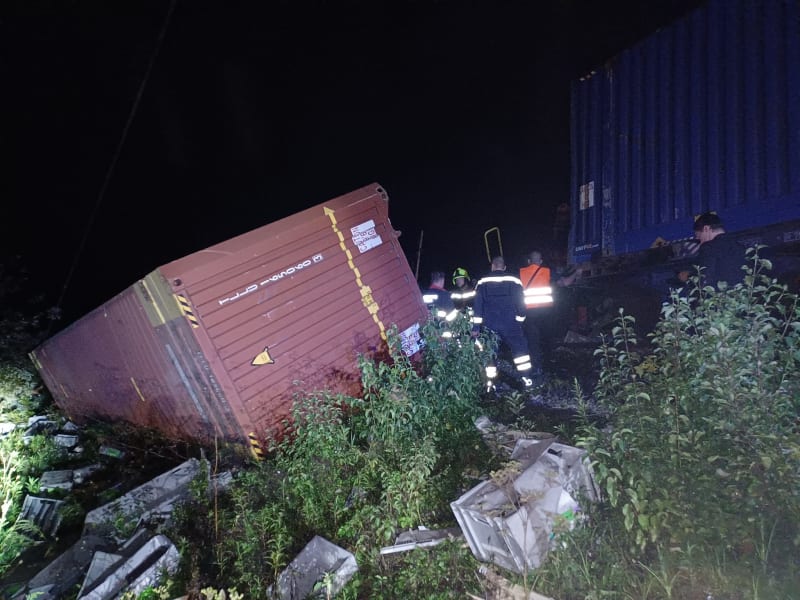 Vlaková nehoda u chorvatského města Novska
