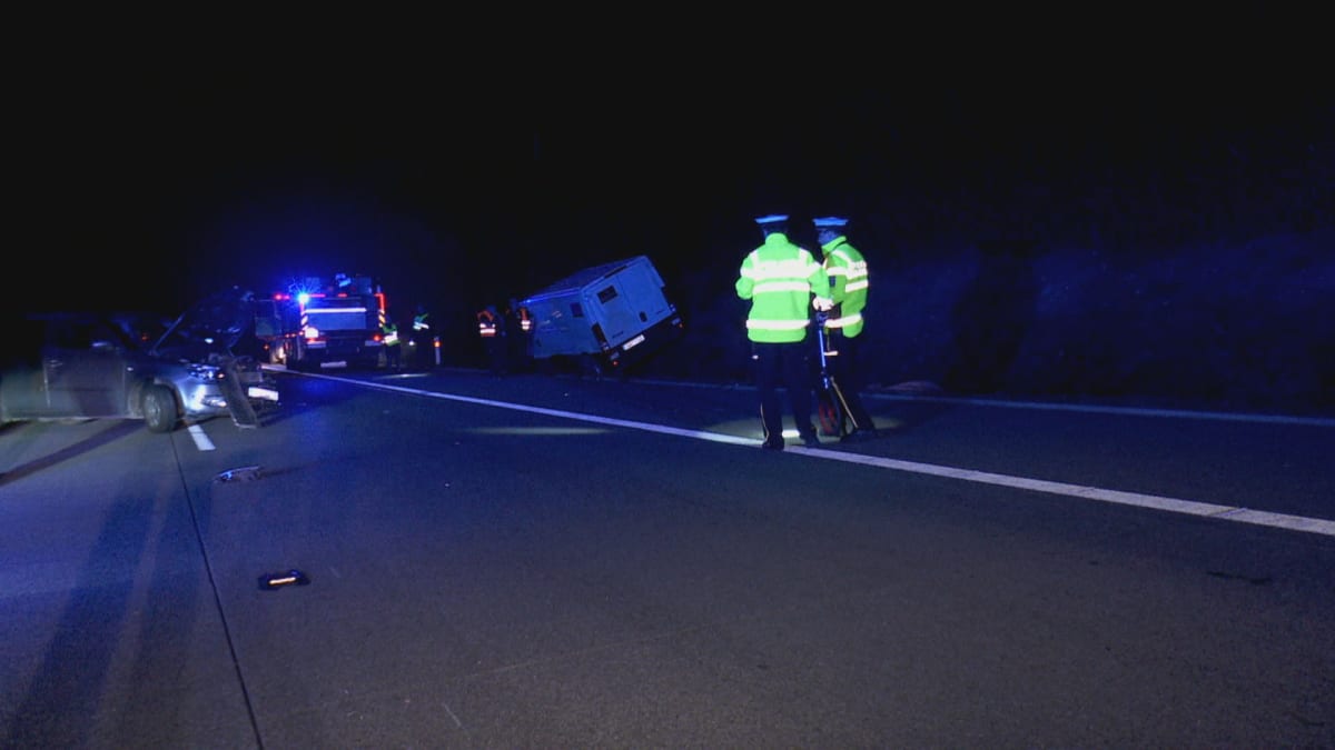 Na dálnici D1 se během noci staly dvě tragické dopravní nehody