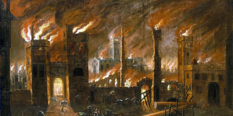 Velký požár Londýna v roce 1666