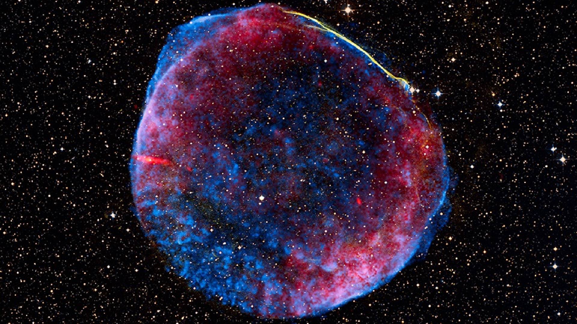 Snímek zachycující supernovu SN 1006
