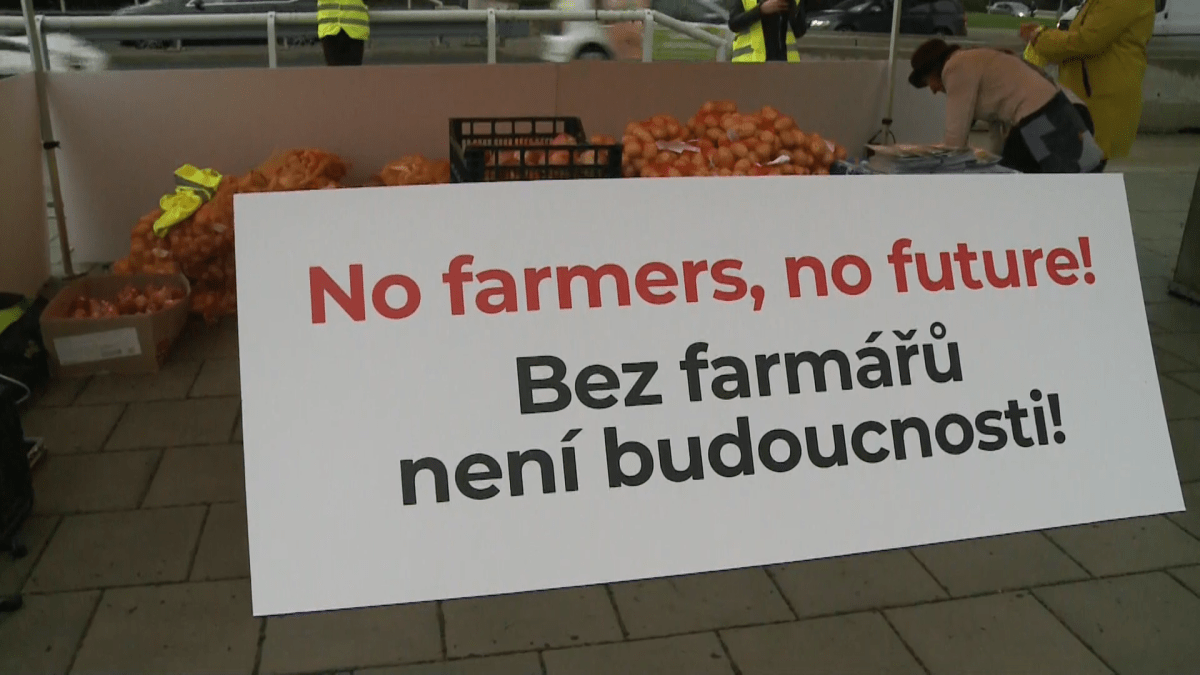 Zemědělci vyrazili na protest.