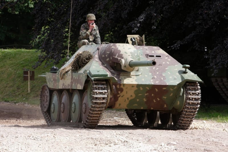 Jagdpanzer 38(f)v muzeu tanků v anglickém Bovingtonu