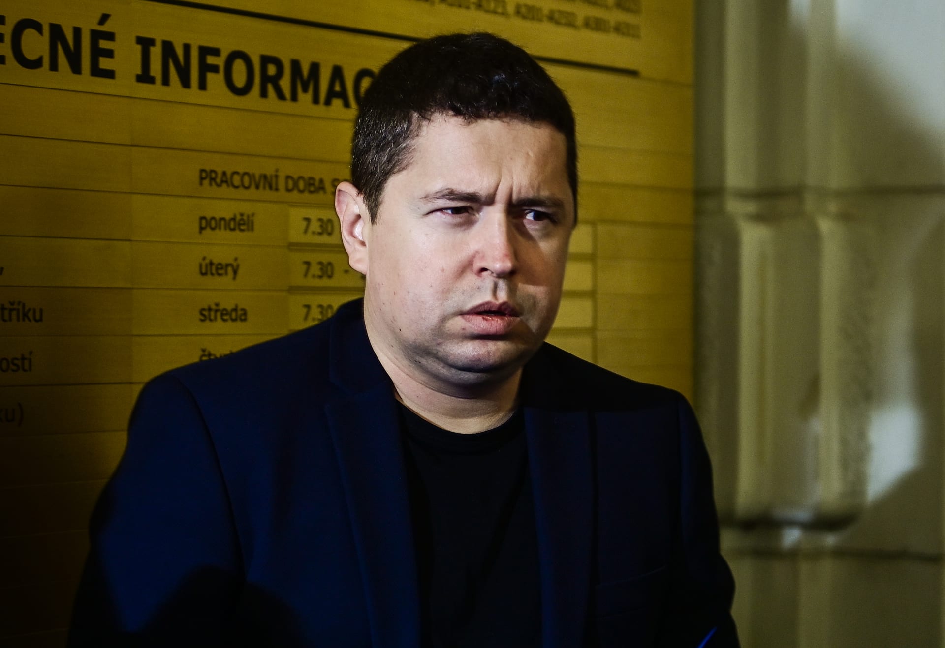 Andrej Babiš mladší svědčí u soudu proti svému otci, expremiérovi Andreji Babišovi. (16. 9 2022)