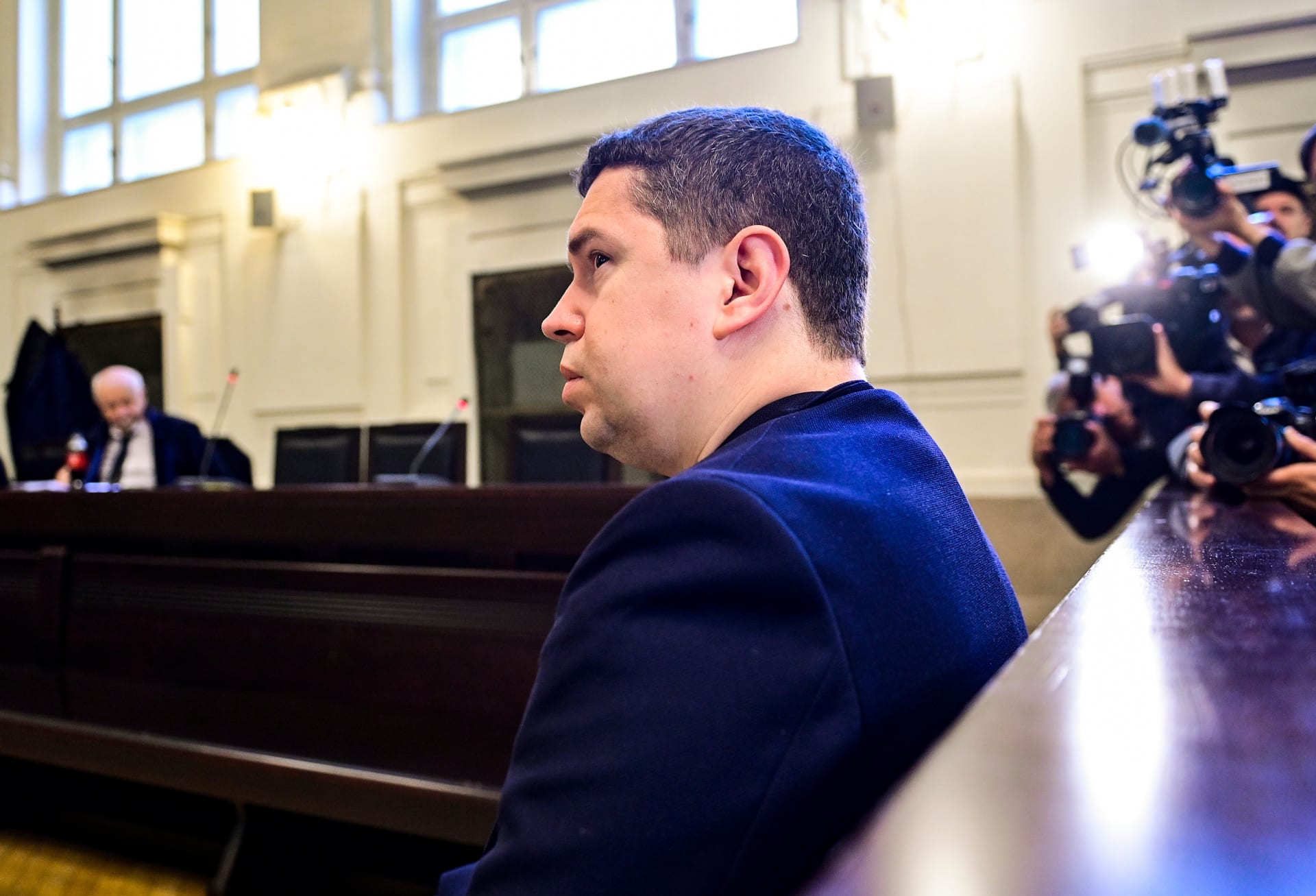 Andrej Babiš mladší svědčí u soudu proti svému otci, expremiérovi Andreji Babišovi. (16. 9. 2022)