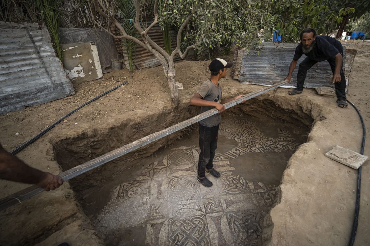 Vzácná mozaika v Pásmu Gazy