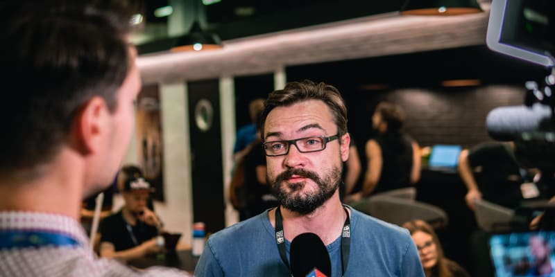 Petr Poláček ze studia Nine Rocks Games na Gamescomu 2022
