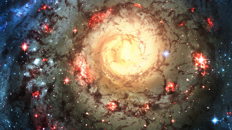 Spirálovitá galaxie (ilustrační foto)