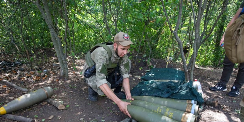155mm munice na Ukrajině