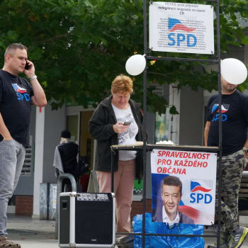 Stánek SPD v roce 2017 