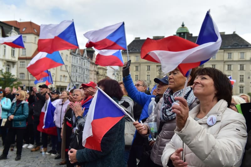 Protivládní demonstrace v Brně