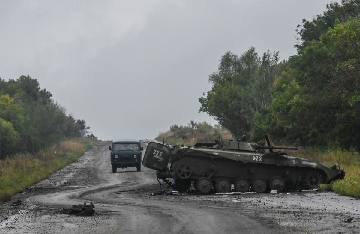 Zničené ruské BMP (Ilustrační foto)