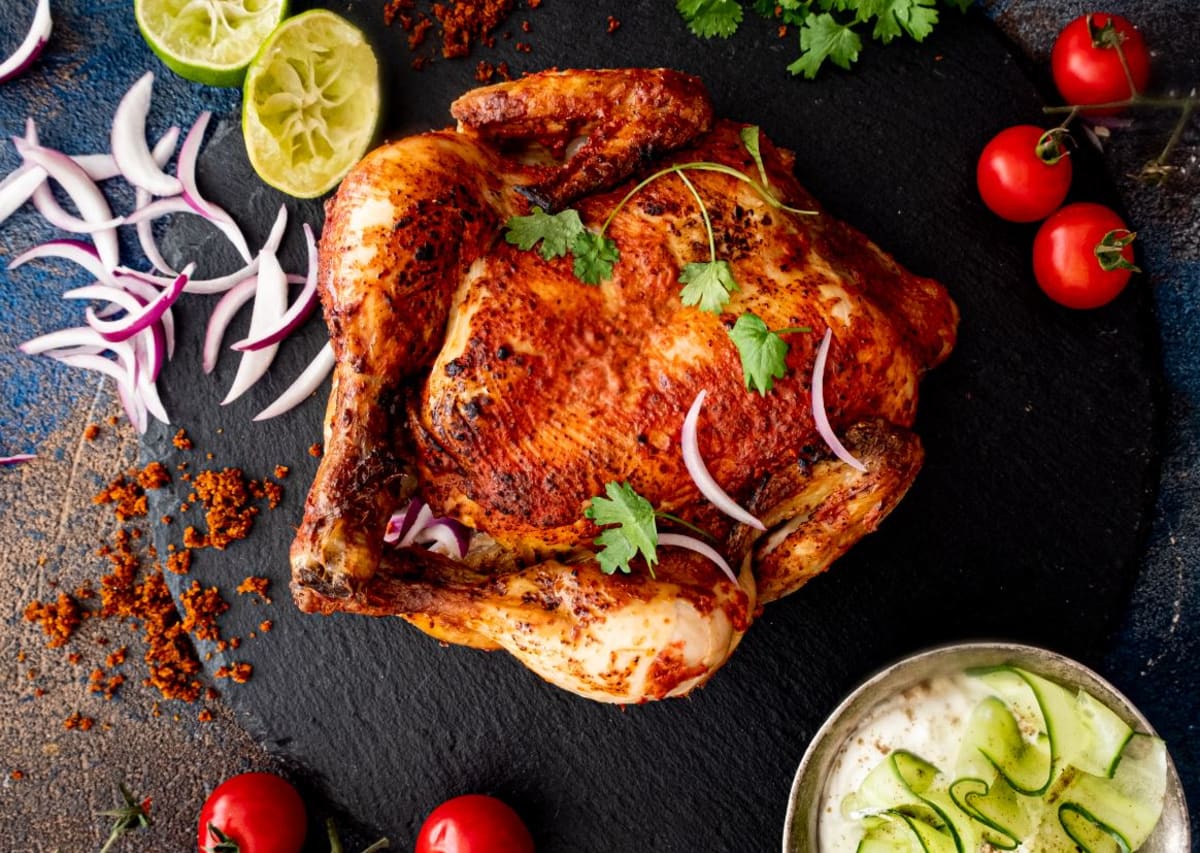 Tandoori chicken – Indické kuře tandoori pečené v troubě