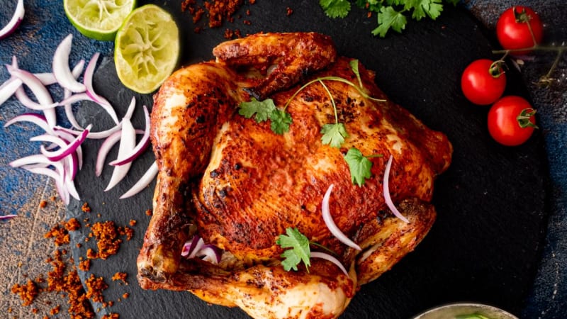 Tandoori chicken – indické kuře tandoori pečené v troubě 