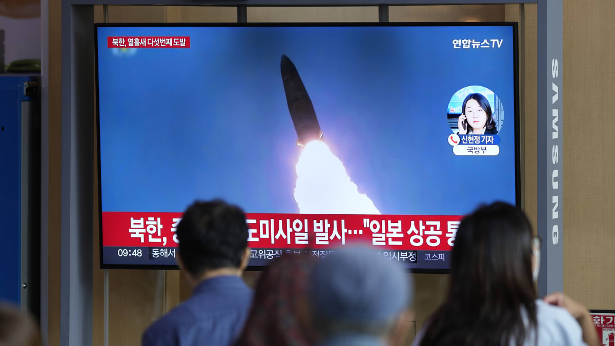Severní Korea vypálila balistickou střelu. (4.10.2022)