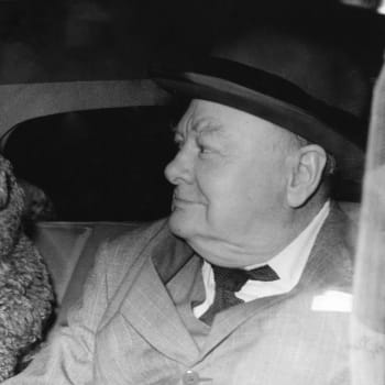 Winston Churchill a jeho pes Rufus II.