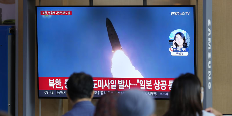 Severní Korea vypálila balistickou střelu. (4.10.2022)