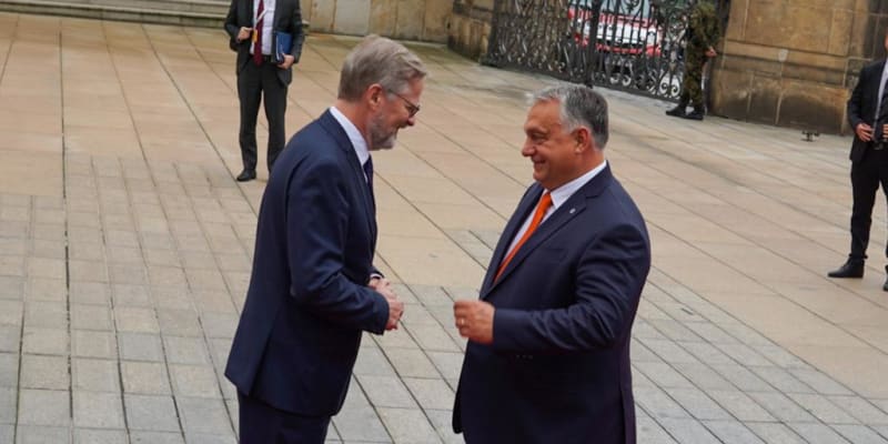 Petr Fiala a maďarský premiér Viktor Orbán