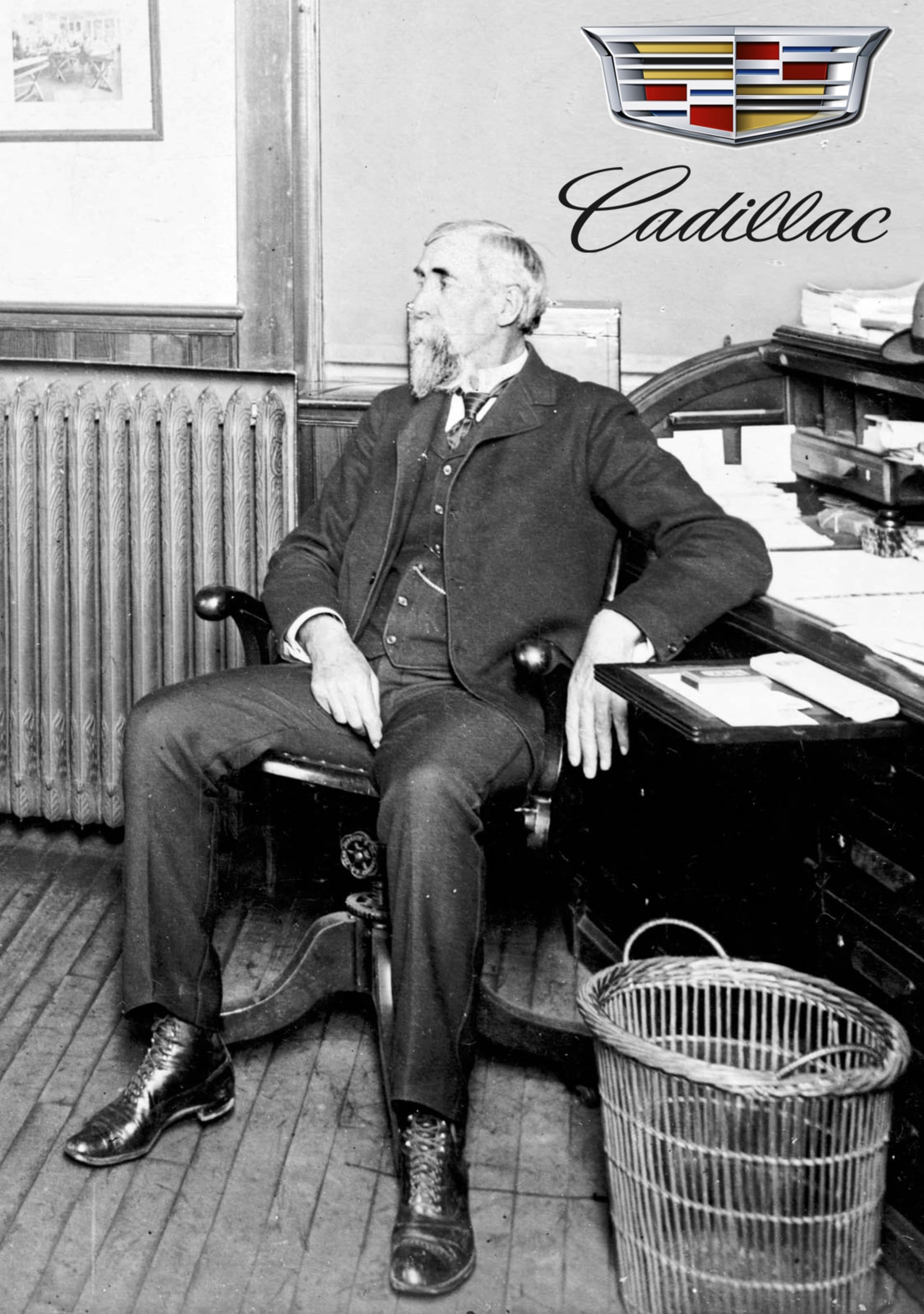 Zakladatel značek Cadillac a později i Lincoln Henry Martyn Leland.