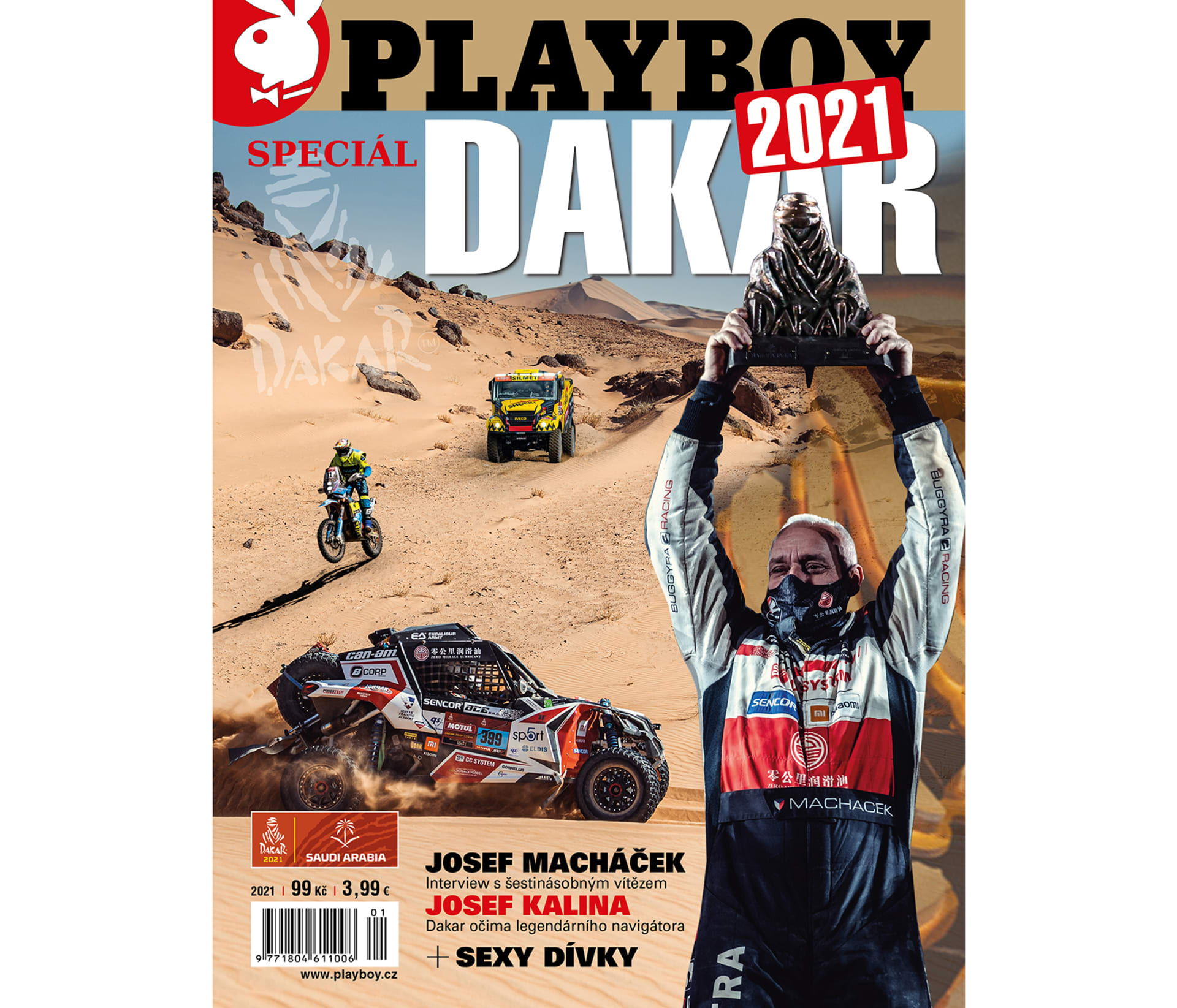 Vše o letošním ročníku nejslavnějšího a nejtěžšího dálkového závodu planety si přečtete ve speciálu Playboy Dakar 2021, který právě vychází.