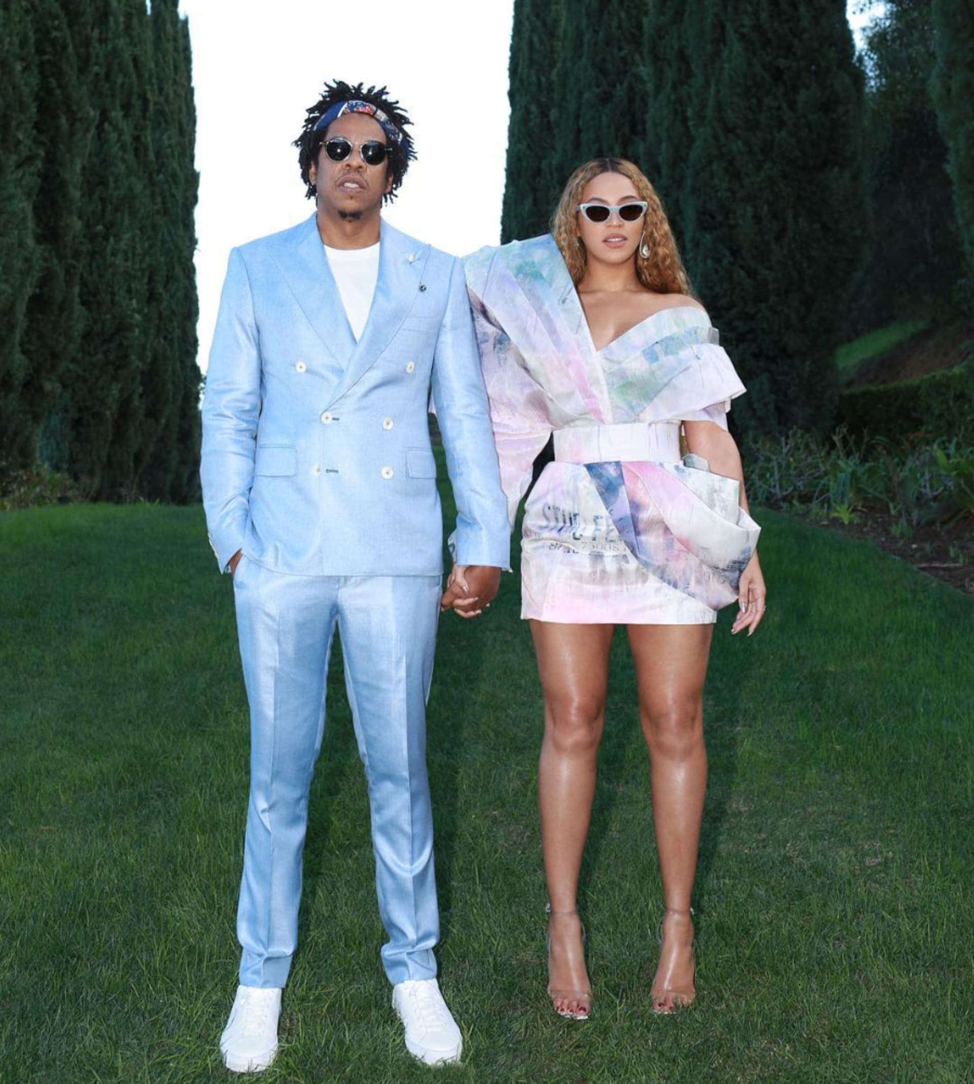 Jay-Z a jeho manželka, která se také pohybuje v hudební branži, Beyoncé.