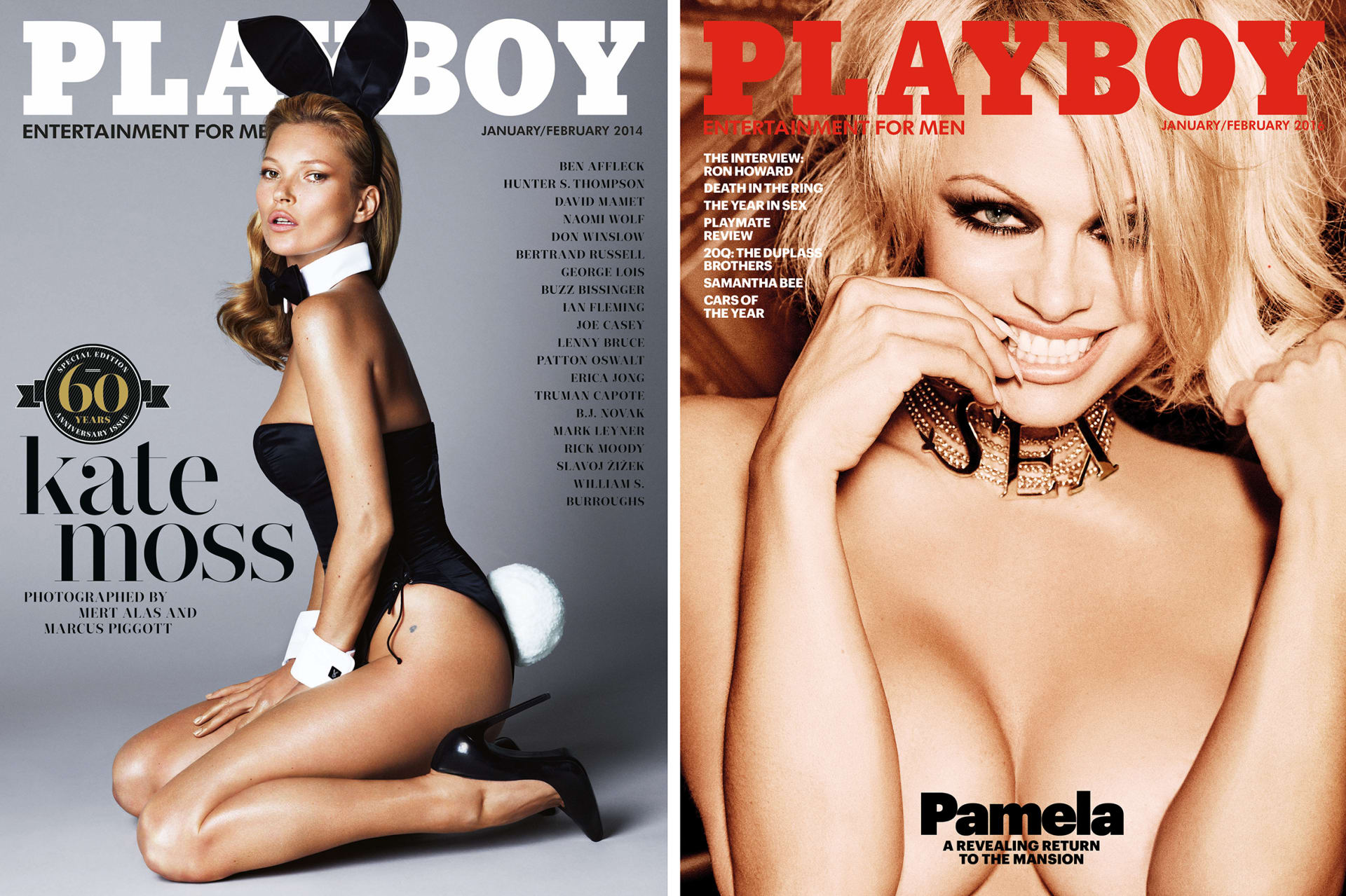 Před pěti lety, při šedesátém výročí zrození časopisu Playboy, se (nejen) na titulu objevila Kate Moss, ovšem nejčastější tváří obálky nejúspěšnějšího pánského časopisu byla v dosavadní historii Pamela Anderson.