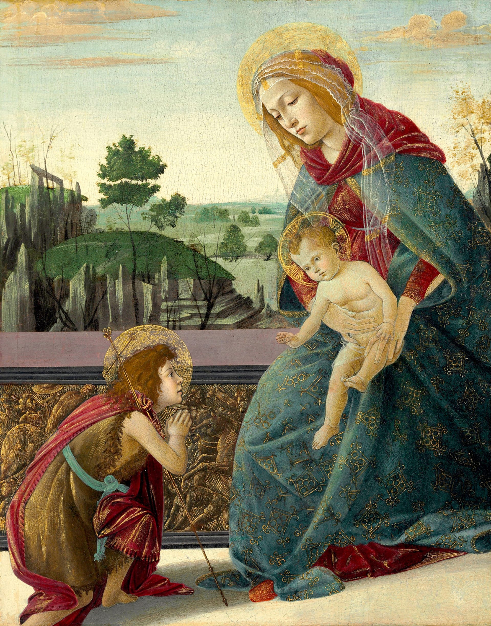 Dosud nejdražší vydražené dílo Sandra Botticelliho, obraz The Rockefeller Madonna, se prodalo za 10,4 milionu dolarů.