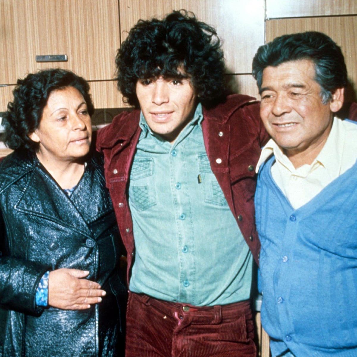 Diego se svými rodiči.