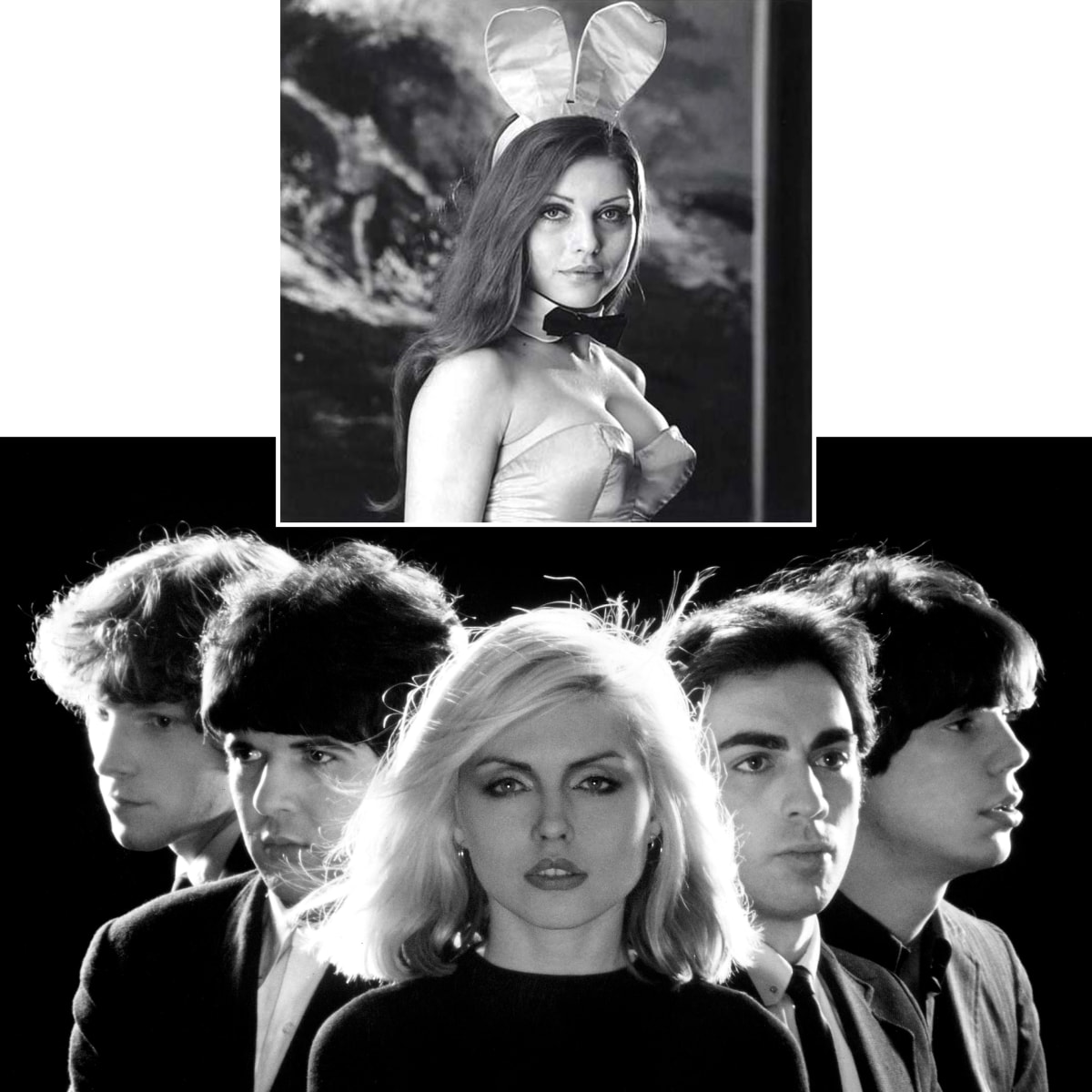 Debbie Harry (ještě s původní barvou vlasů) okouzlovala jako Playboy Bunny, největšího úspěchu ale dosáhla v roli frontmanky kultovní novovlnné kapely Blondie.