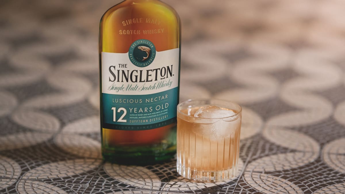 Základ Aniččina drinku Unexpected Journey tvoří skotská single malt whisky Singleton 12.