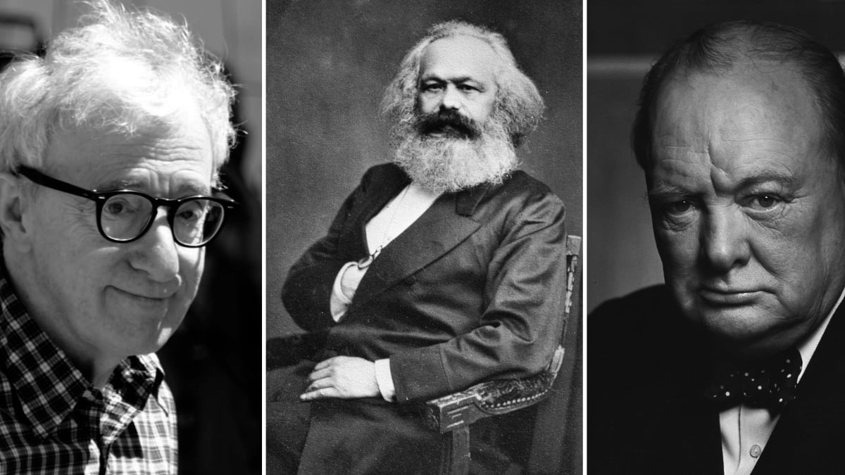Woody Allen, Karl Marx, Winston Churchill