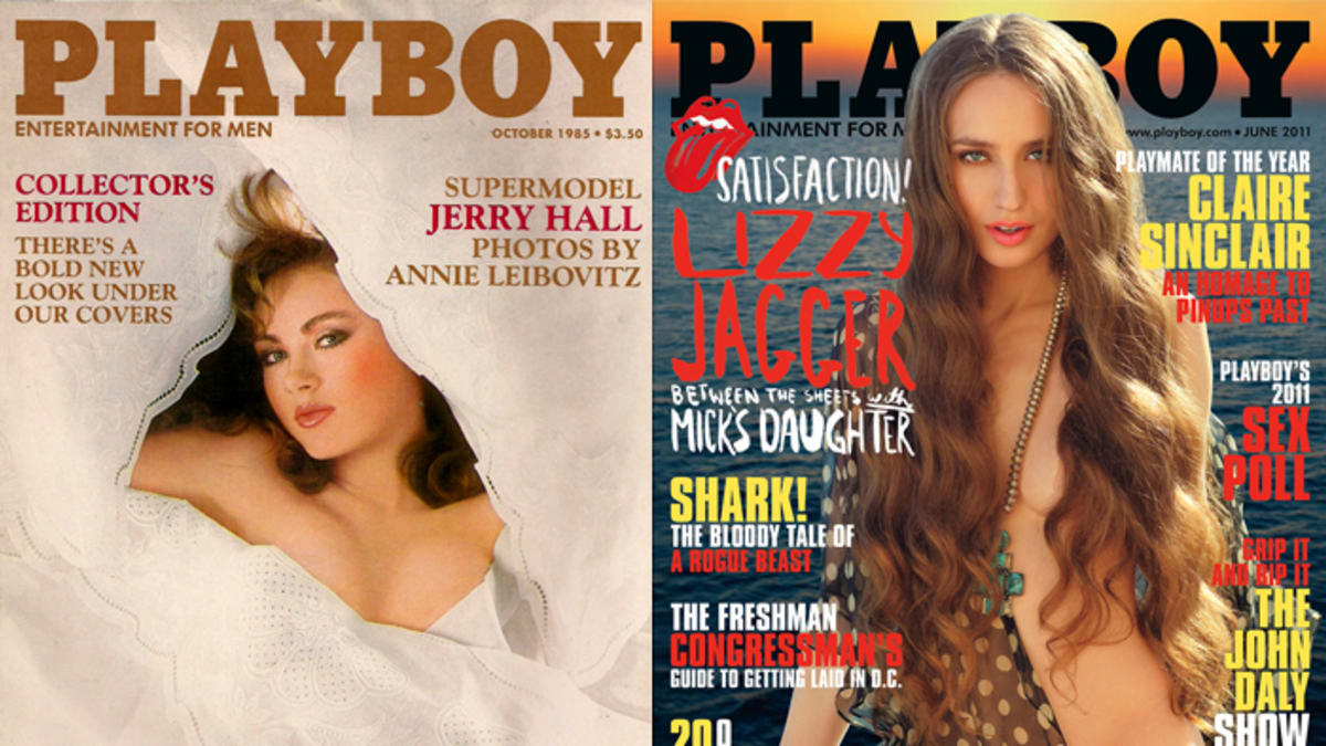 V pictorialech se v Playboyi objevila Jaggerova bejvalka Jerry Hall, ale i dcera Lizzy.