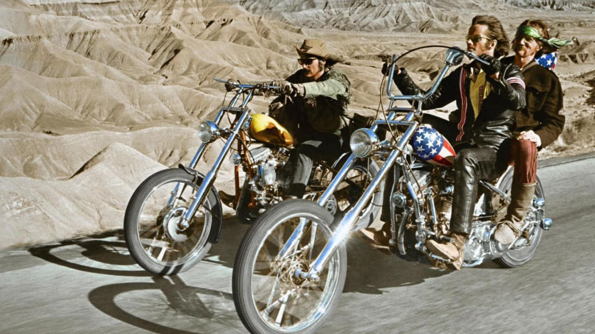 Kultovní motocykly v kultovním filmu Easy Rider.