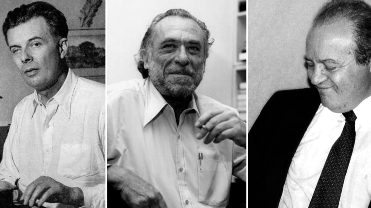 Aldous Huxley, Charles Bukowski, Gabriel Laub